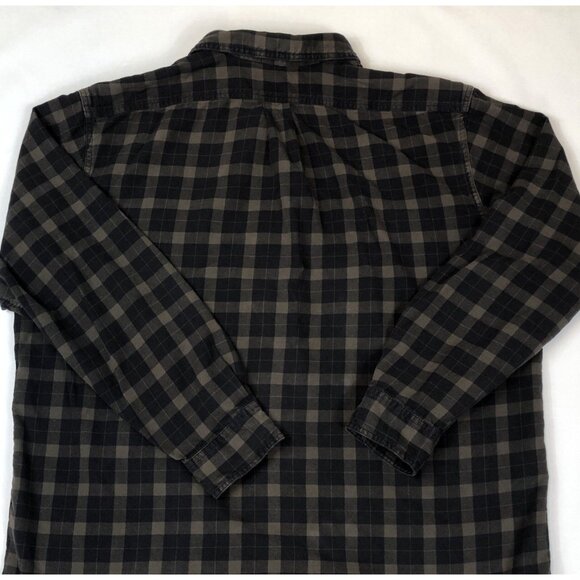 Filson Plaid Lightweight Alaskan Guide Shirt Black Charcoal Size XXL 10743 - Picture 10 of 11
